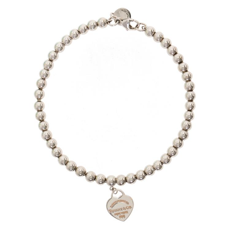 Pre Owned Tiffany & Co. Return to Tiffany Beads Silver Bracelet