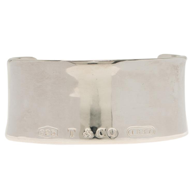 Pre Owned Tiffany & Co. 1837 Silver Cuff Bracelet