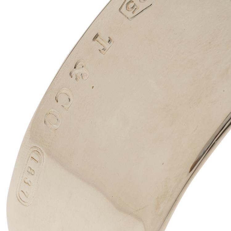 Pre Owned Tiffany & Co. 1837 Silver Cuff Bracelet