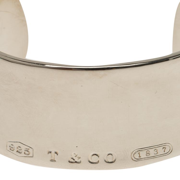 Pre Owned Tiffany & Co. 1837 Silver Cuff Bracelet