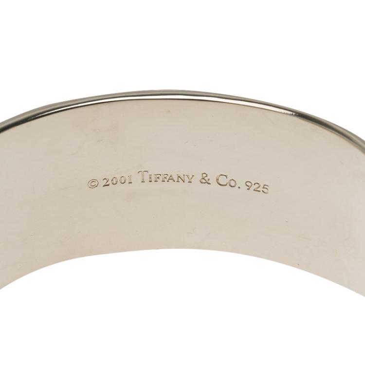 Pre Owned Tiffany & Co. 1837 Silver Cuff Bracelet