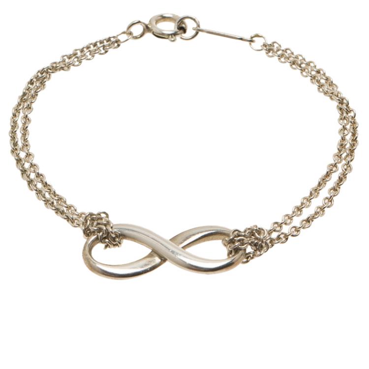Pre Owned Tiffany & Co. Infinity Silver Bracelet