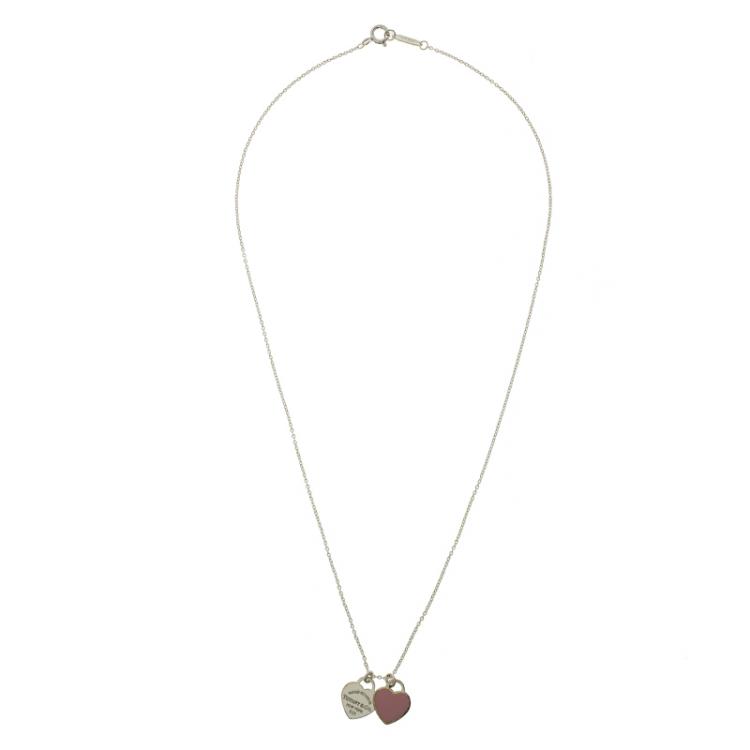 tiffany pink heart necklace | ShopLook