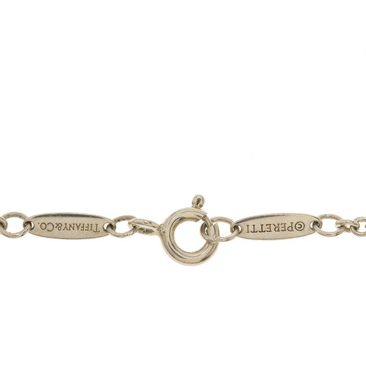 Pre Owned Tiffany & Co. Elsa Peretti Star Charm Silver Bracelet