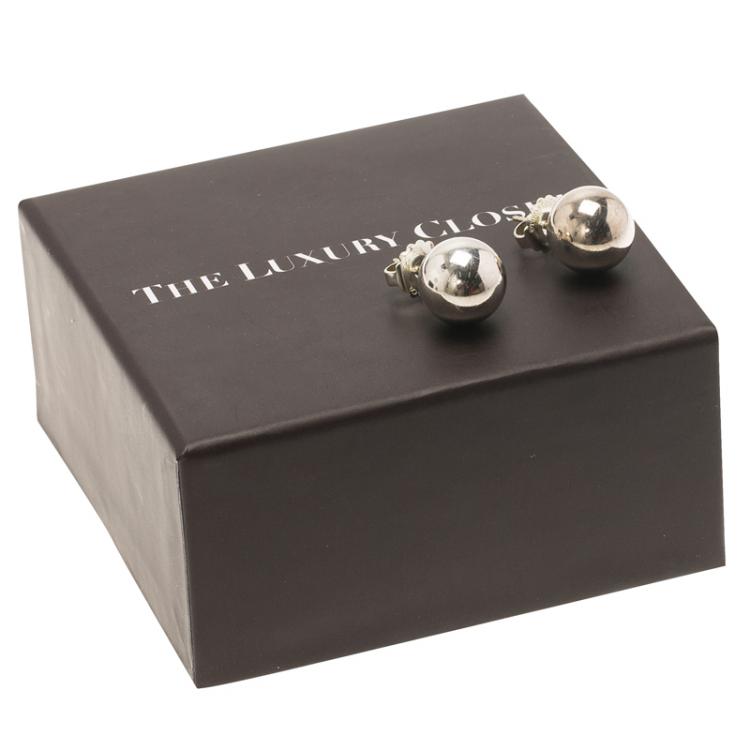 Pre Owned Tiffany & Co. Tiffany Beads Silver Stud Earrings