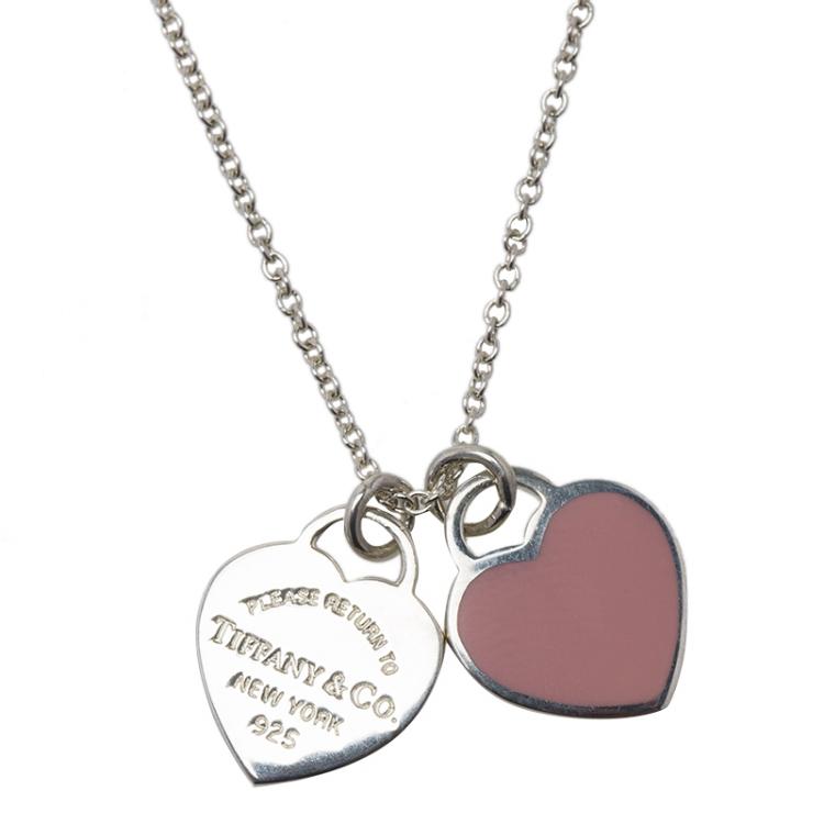 Tiffany & Co Mini Double Heart Necklace 2024 | favors.com