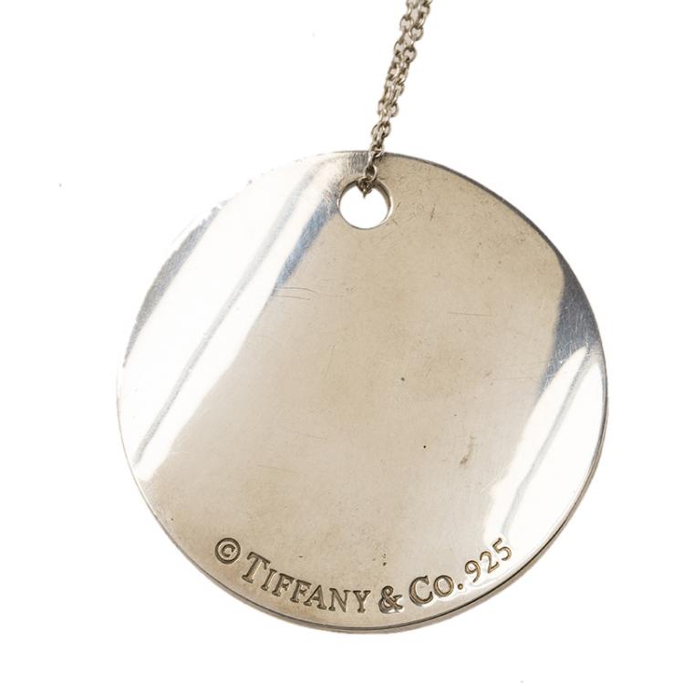 Pre Owned Tiffany & Co. Tiffany Notes Pendant Silver Chain Necklace