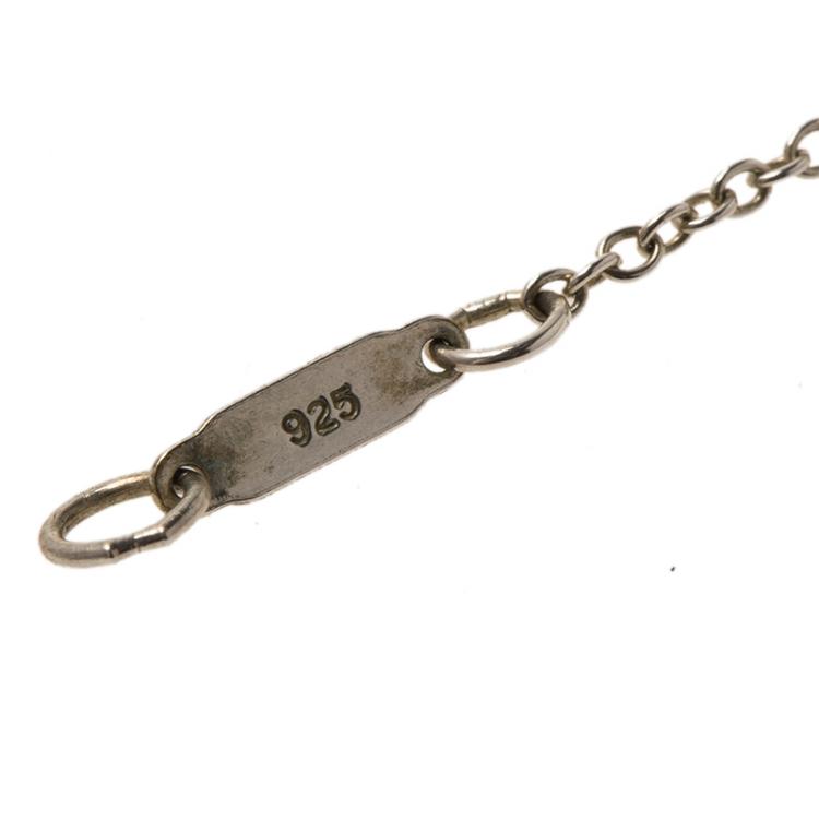 Pre Owned Tiffany & Co. Tiffany Notes Pendant Silver Chain Necklace