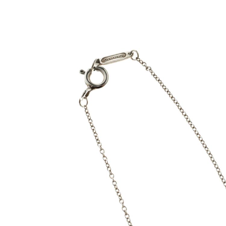 Pre Owned Tiffany & Co. Interlocking Circles Silver Pendant Necklace