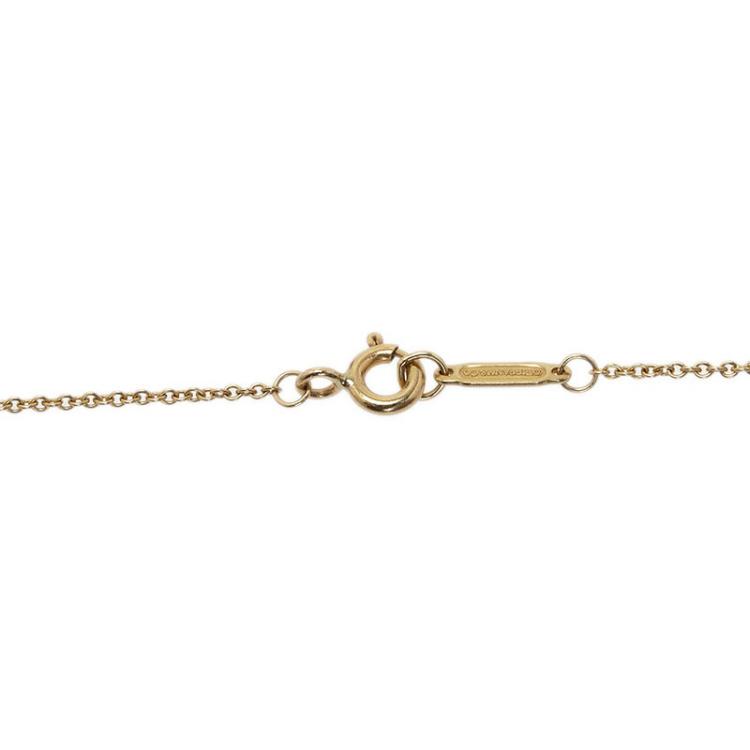 Pre Owned Tiffany & Co. 1837 Interlocking Circles Yellow Gold Chain Necklace