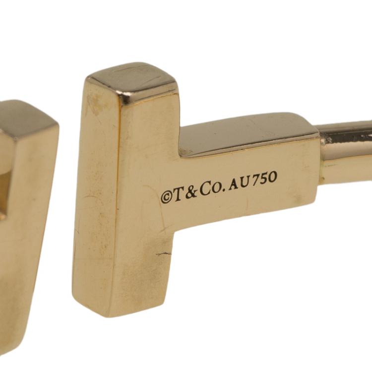 Pre Owned Tiffany & Co. T Wire Rose Gold Bracelet