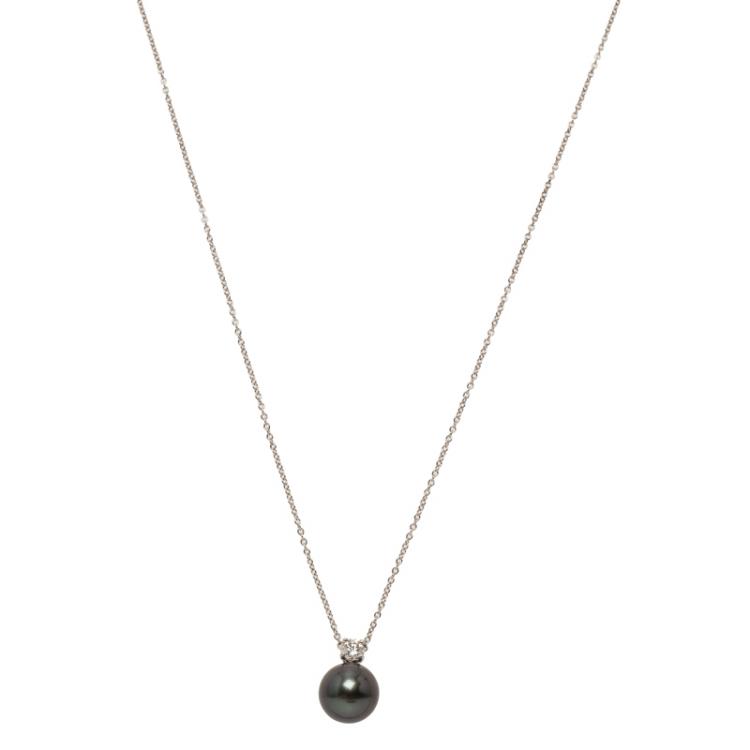 tahitian pearl necklace tiffany