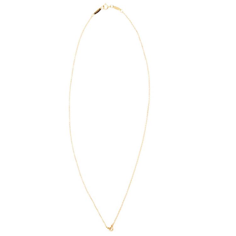Pre Owned Tiffany & Co Elsa Perreti Diamonds by the Yard Diamond Yellow Gold Necklace