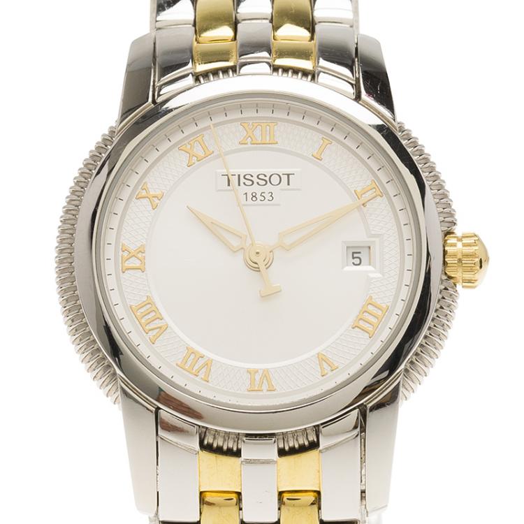 Pre Owned Tissot White Stainless Steel Ballade III Women's Wristwatch 28MM