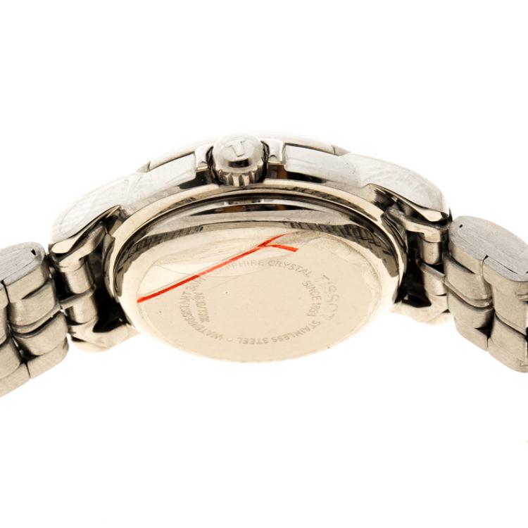 Pre Owned Tissot White Stainless Steel Seastar A630/70K Women's Wristwatch 24MM
