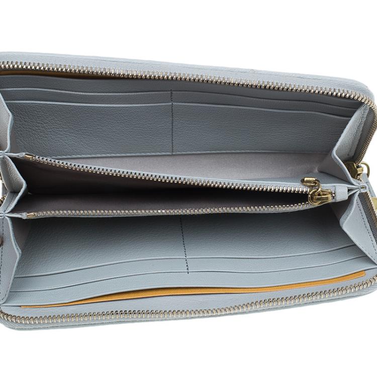 Pre Owned Tod's Grey Zip Around Wallet