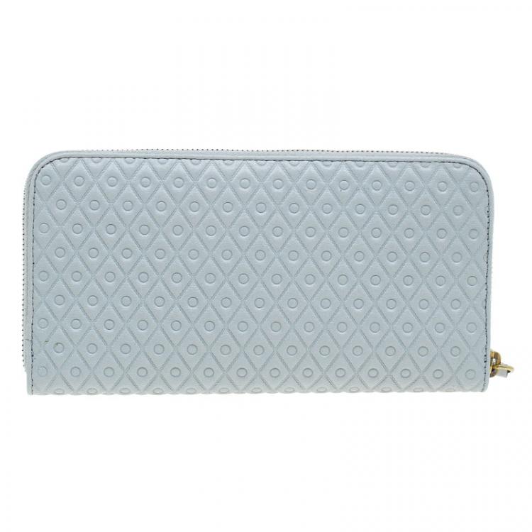 Pre Owned Tod's Grey Zip Around Wallet