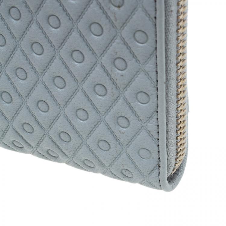 Pre Owned Tod's Grey Zip Around Wallet