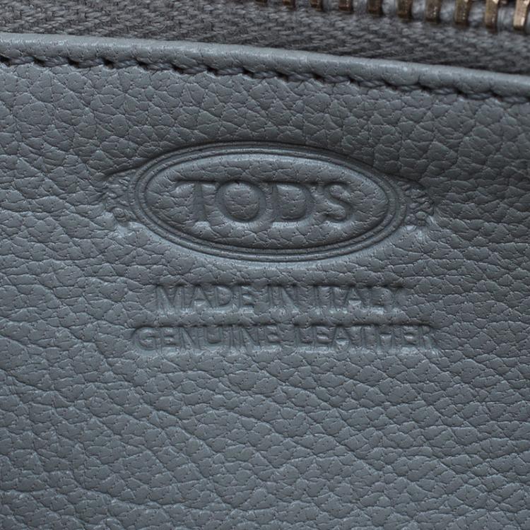 Pre Owned Tod's Grey Zip Around Wallet