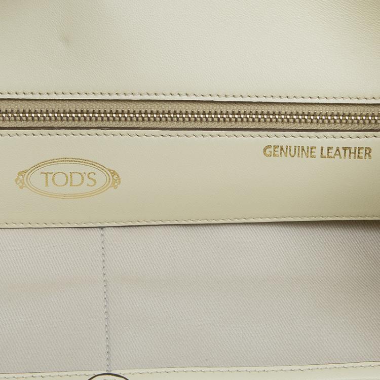 Pre Owned Tod's Gold/Yellow Python and Leather Horse Block Grand Shopping  Tote
