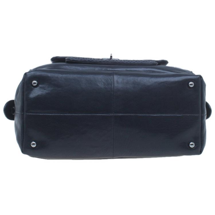 Pre Owned Tod's Black Leather Signature Bauletto Bag