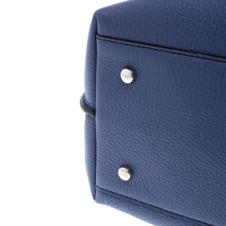 Pre Owned Tod's Blue Leather Medium Joy Shopper Tote
