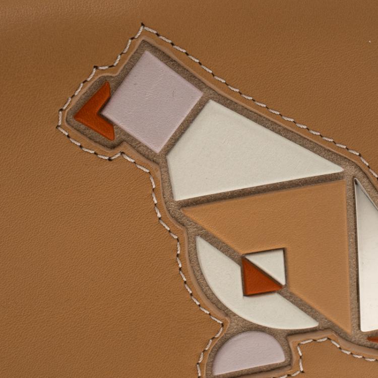 Pre Owned Tod's Beige Leather Radar Detail Long Wallet
