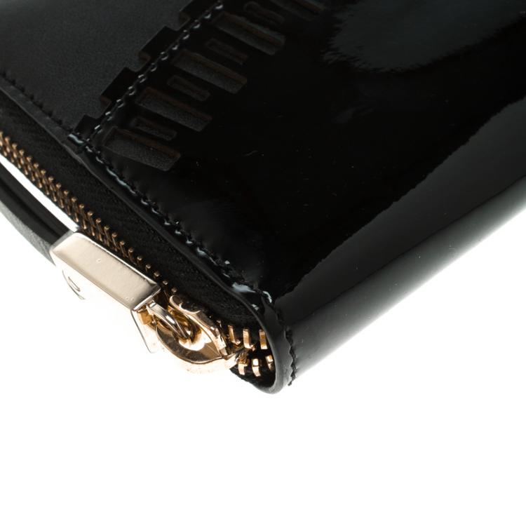 Pre Owned Tod's Black Leather Zip Around Wallet