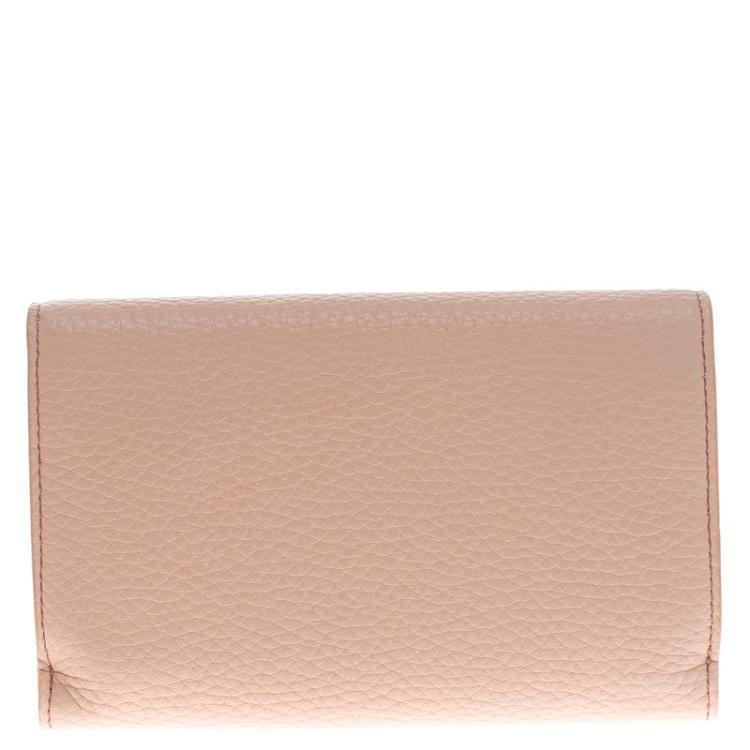Pre Owned Tod's Pink leather Brooch Wallet