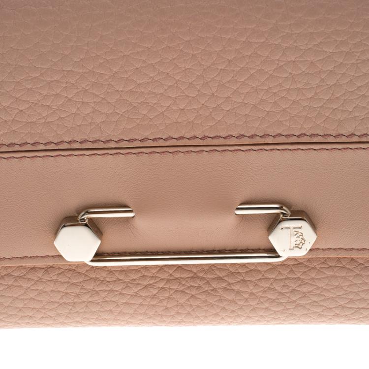 Pre Owned Tod's Pink leather Brooch Wallet