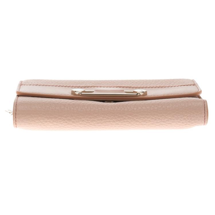 Pre Owned Tod's Pink leather Brooch Wallet