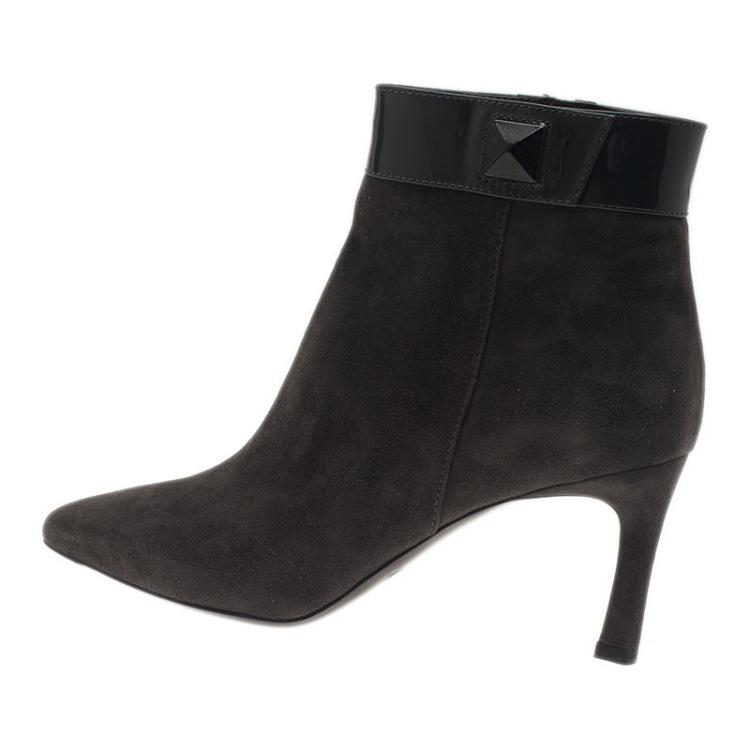 Pre Owned Tod's Grey Suede Ankle Booties Size 39