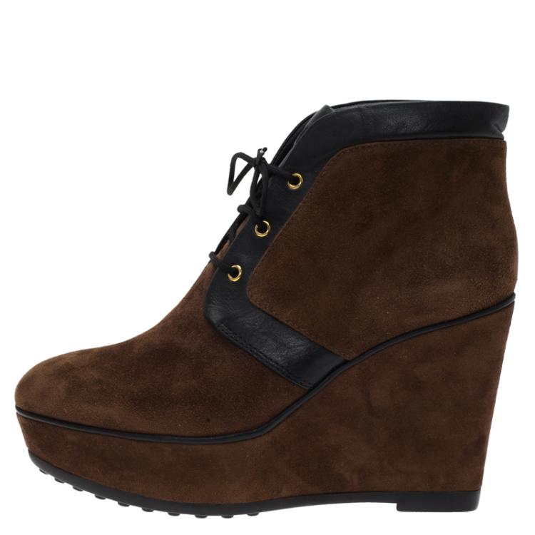 Tods on sale wedge boots