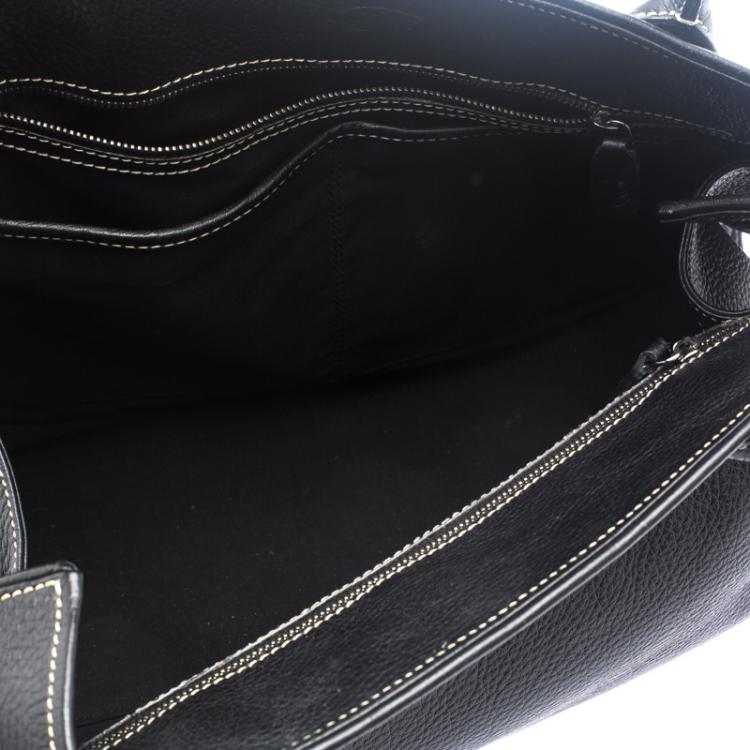 Pre Owned Tod's Black Leather Girelli Tote