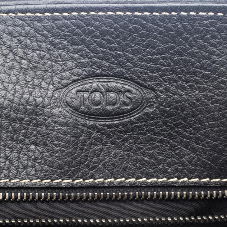 Pre Owned Tod's Black Leather Girelli Tote