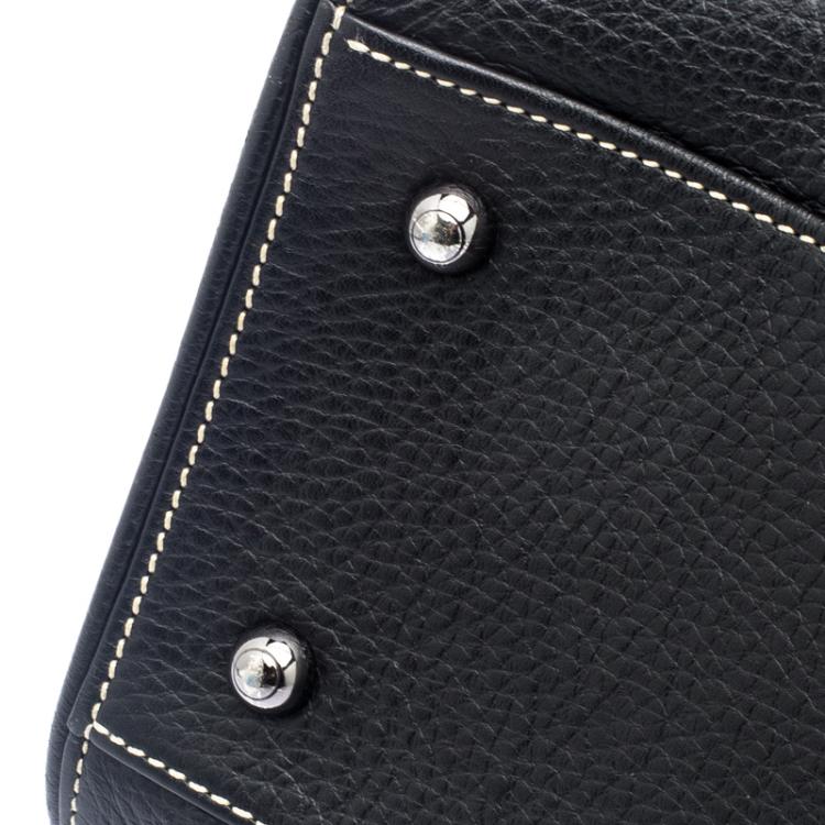 Pre Owned Tod's Black Leather Girelli Tote