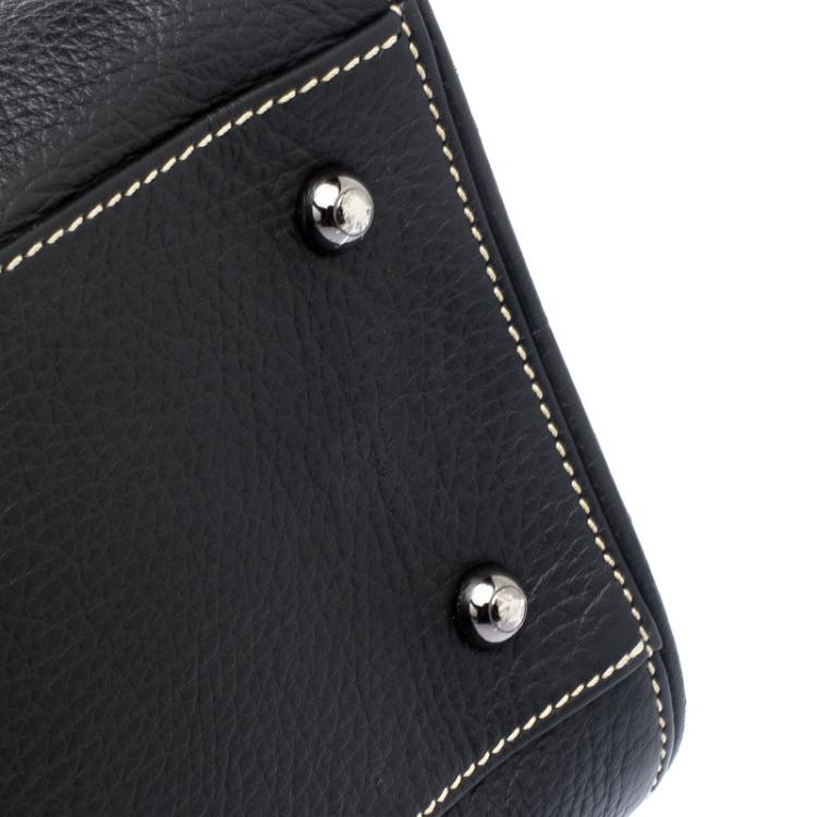 Pre Owned Tod's Black Leather Girelli Tote