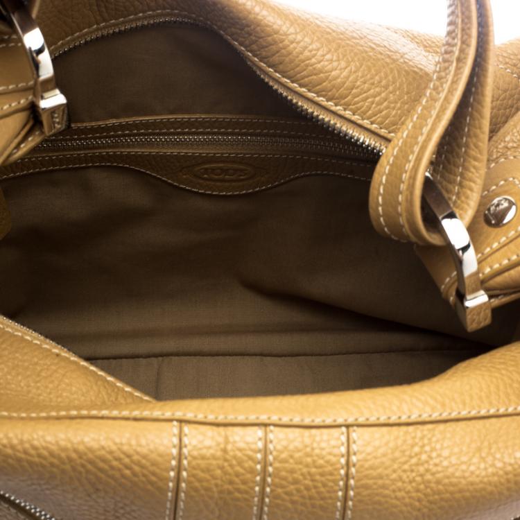 مملوكة مسبقًا Tod's Tan Leather Miky Hobo