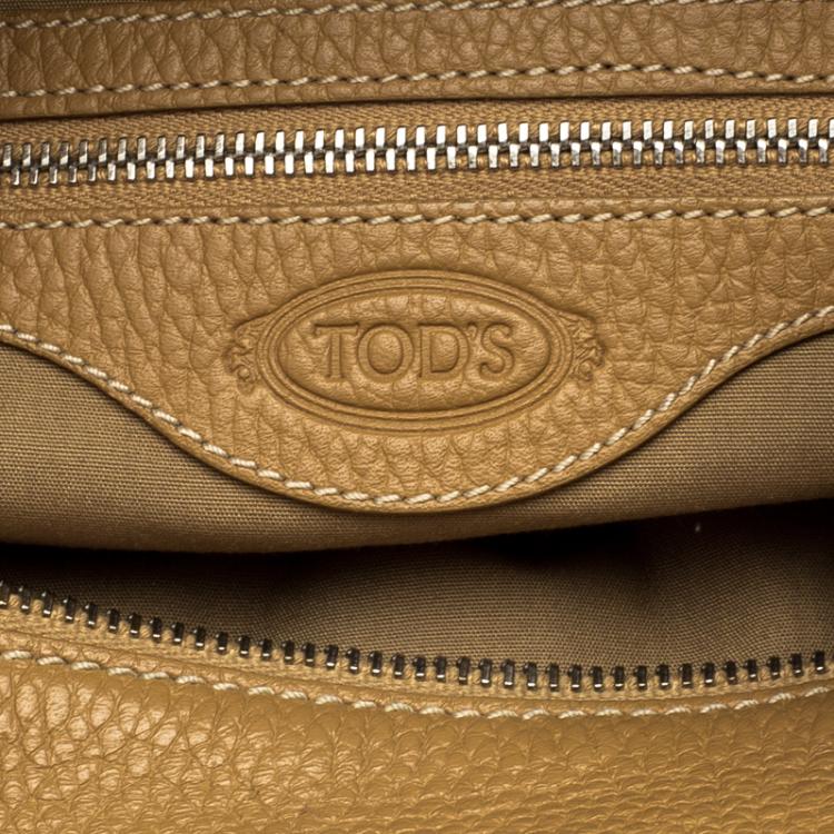 مملوكة مسبقًا Tod's Tan Leather Miky Hobo