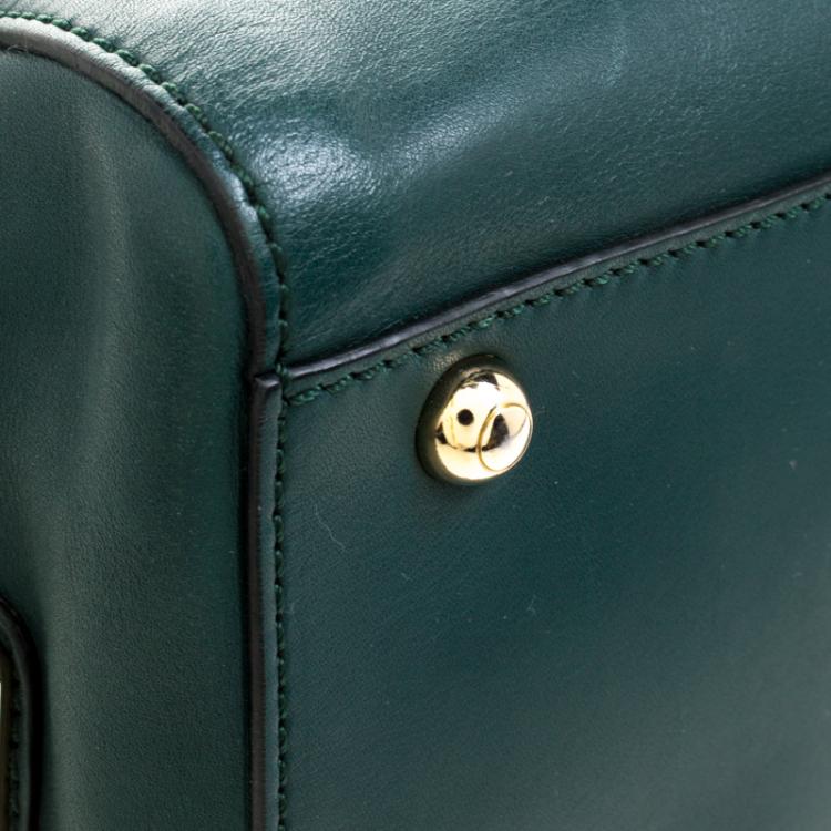 Pre Owned Tod's Dark Green Leather D-Styling Shopper Tote