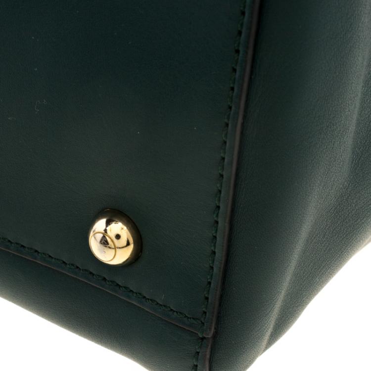 Pre Owned Tod's Dark Green Leather D-Styling Shopper Tote