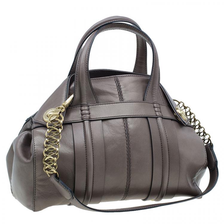 Pre Owned Tod's Brown Leather Girelli Tote