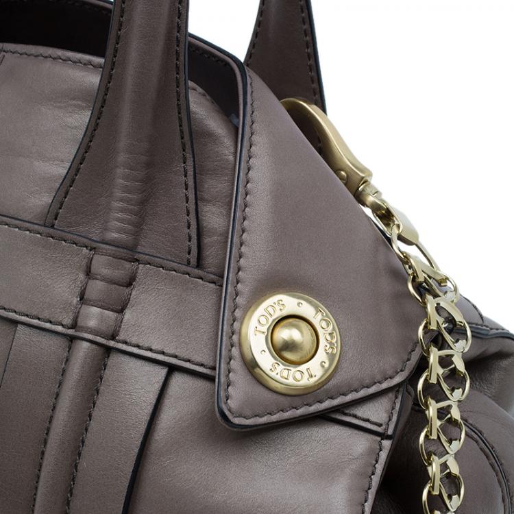 Pre Owned Tod's Brown Leather Girelli Tote