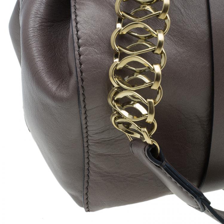 Pre Owned Tod's Brown Leather Girelli Tote