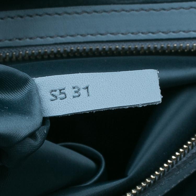 مملوكة مسبقًا Tod's Carolina Blue Leather Medium Double Zip Shopping Tote Bag