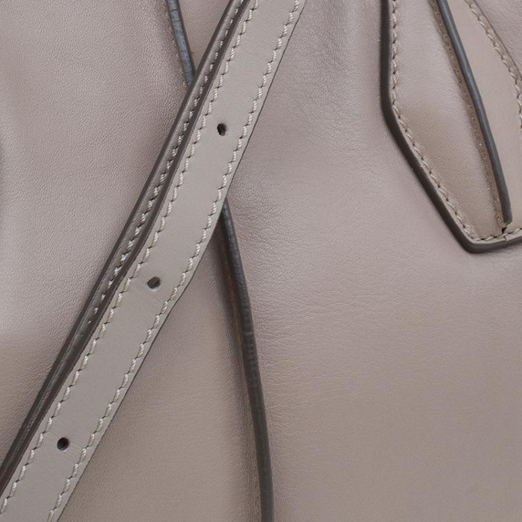 Pre Owned Tod's Beige/Pink Leather Small D-Cube Tote
