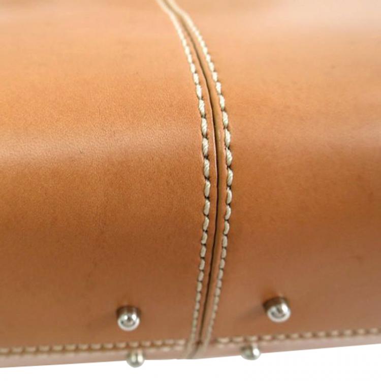 مملوكة مسبقًا Tod's Brown Leather Classic D Shopping Tote