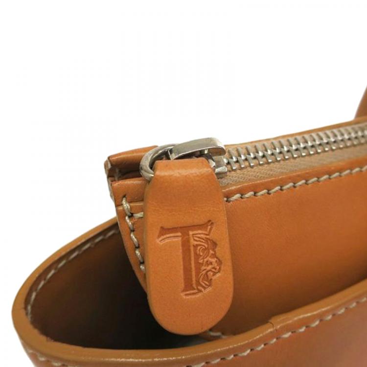 مملوكة مسبقًا Tod's Brown Leather Classic D Shopping Tote