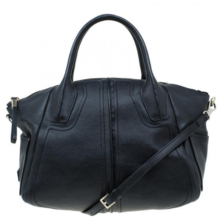 Pre Owned Tod's Black Leather D-Styling Manici Zip Satchel
