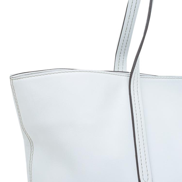Pre Owned Tod's White leather Toujours Shopping Tote